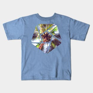 Palm Tree Geometry Summer Design Kids T-Shirt